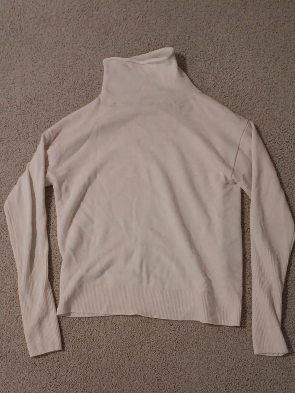 Wilfred Cream Turtleneck Sweater Top - XS
